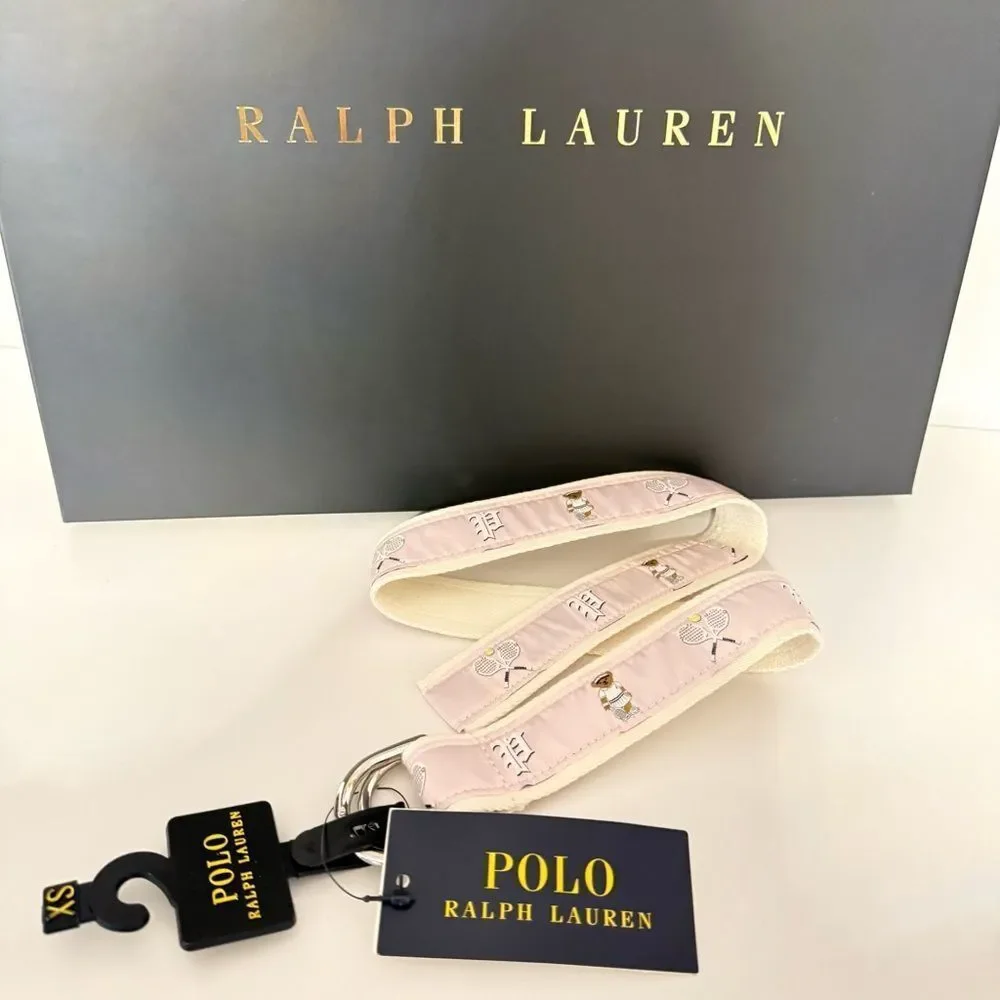 Polo Ralph Lauren Pink Tennis Bear Canvas Belt – Kids XS / Extra Small – NWT